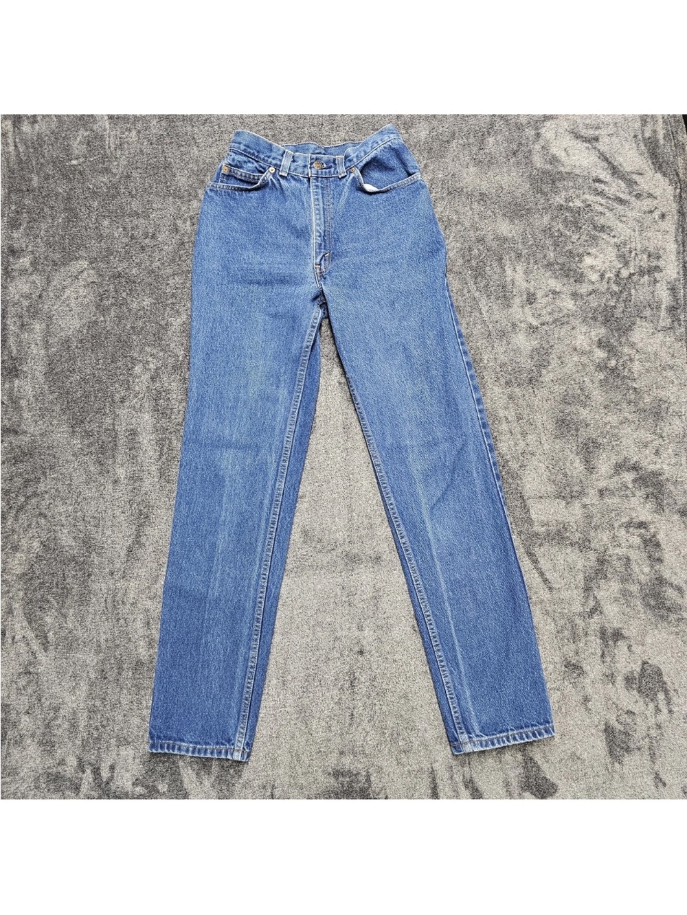 VTG Levis Jeans Womens 10 24" Blue Orange Tab 70s USA Made High Rise Denim Pants